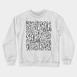 L - Typography (Black) Crewneck Sweatshirt